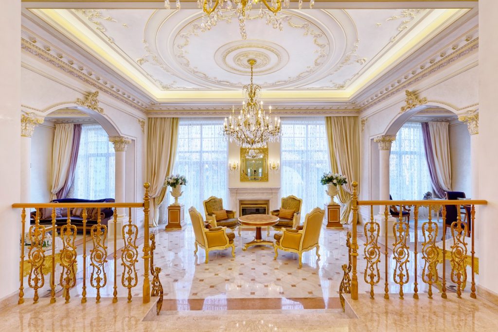Vintage interior design of luxury house
